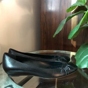 Loeffler Randall Flats Lark Leather Toe Cleavage